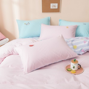 LOVO 罗莱生活出品四件套纯棉床上四件套双人全棉床上用品床单被罩套件 奇异果园 1.5米床（被套200x230cm）