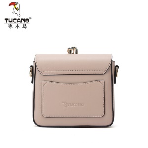 啄木鸟（TUCANO）时尚小包女斜挎小方包小清新单肩女包包潮 WBK4721A-91SC奶茶色