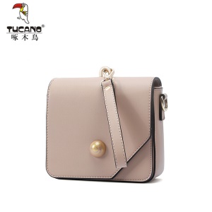 啄木鸟（TUCANO）时尚小包女斜挎小方包小清新单肩女包包潮 WBK4721A-91SC奶茶色
