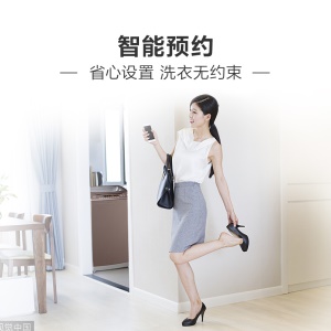 海尔（Haier) 波轮洗衣机全自动 8KG健康桶自洁 一键智能洗 租房神器 EB80M009