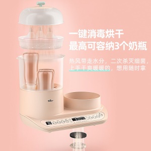 小熊（Bear）恒温水壶 调奶器1.2L 温奶器 奶瓶消毒器带烘干 暖奶热奶器蒸食消毒锅五合一 TNQ-C12G1
