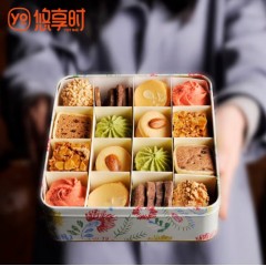 悠享时（YOTIME）什锦曲奇饼干580g礼盒装休闲零食大礼包