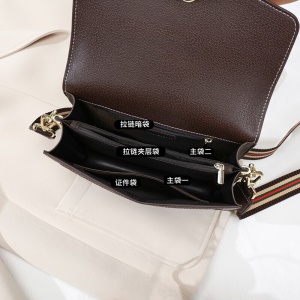 爱情海包包女包时尚百搭斜挎包女韩版宽肩带印花单肩包女潮大容量流行小方包(咖啡色)