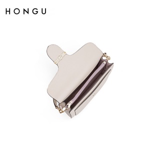 红谷包包女包新款潮流行百搭腋下包女牛皮复古洋气单肩新款手提包 米白