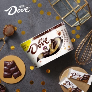 德芙（Dove）66%醇黑巧克力碗装礼物糖果巧克力休闲零食252g