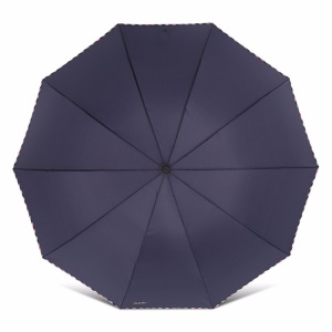 天堂伞三折伞商务伞雨伞晴雨伞强效拒水加大雨伞男女 5#藏青