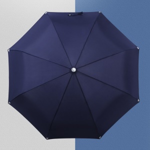 天堂伞全自动加大加固折叠雨伞防晒太阳伞便携晴雨两用伞男女 3#藏青